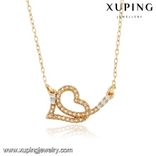 43087 Bijoux Xuping spécial Prix Amour en forme de collier plaqué or pour l&#39;amant spécial